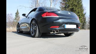 Video: Fox Edelstahl Sportauspuff-Komplettanlage ab Kat BMW Z4 E89