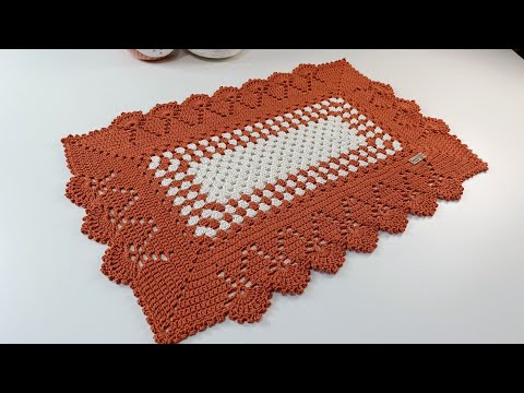 TAPETE RETANGULAR MAJESTADE  FÁCIL E  RÁPIDO DE FAZER