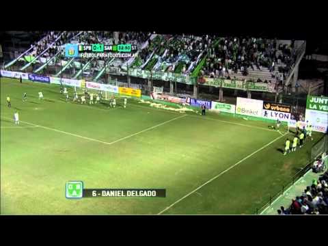 Gol de Delgado. Sportivo 0 Sarmiento 1.Fecha 17.Torneo Primera B Nacional 2014.FPT