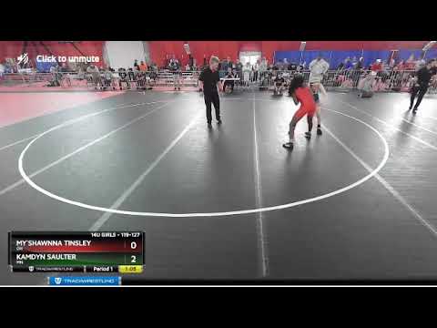 119 127 lbs Round 2   My`Shawnna Tinsley, OH vs Kamdyn Saulter, MN