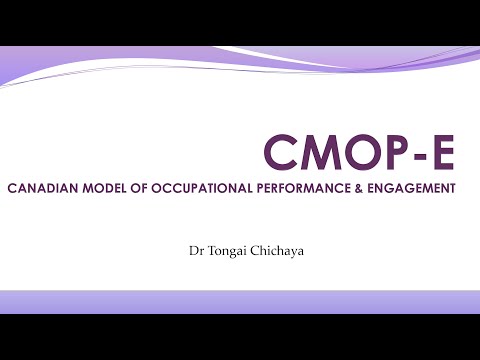 The Canadian Model of Occupational Performance & Engagement (CMOP-E)
