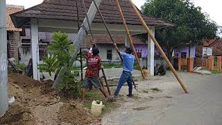 Download lagu cara mendirikan tiang listrik manual mp3