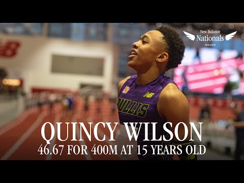 Quincy Wilson Runs 46.67 For 400m At 15 Years Old, Wins New Balance Nationals