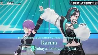 Rindo Chihaya, Tokoyami Towa ♬カルマ (Karma) - BUMP OF CHICKEN @輪堂千速生誕祭2026