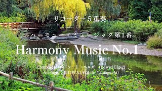 Download lagu ［リコーダー５重奏］“Harmony Music No.1“ ／エドワード・エルガー／山口哲人　演奏者たちの息吹が共鳴し合う美しいハーモニー、心が感動に包まれる！ mp3