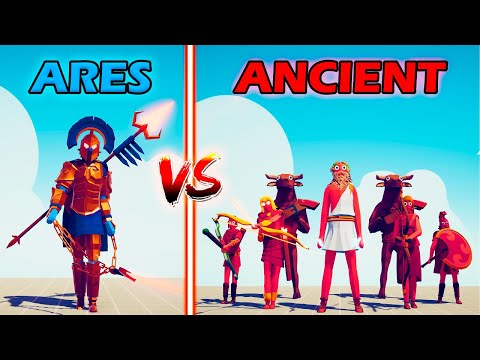 ARES TEAM vs ANCIENT TEAM - Totally Accurate Battle Simulator | TABS