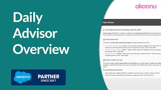 Daily Advisor Overview