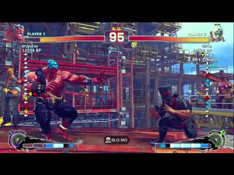 GiPie [Fuerte] vs anjyuras [Hakan] SSF4 Japanese Online Ranked Matches - TRUE-HD
