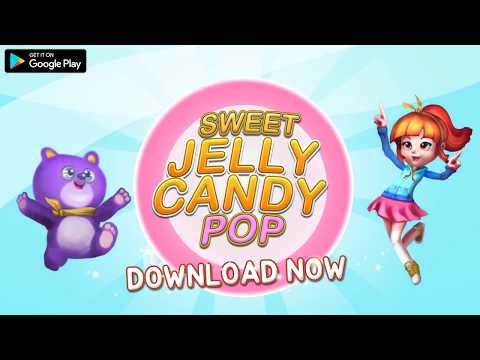 Sweet Jelly Candy Pop - Free offline match3 puzzle Video