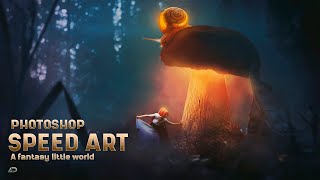 A fantasy little world hotoshop Manipulation Tutorial | Speed Art + PSD File