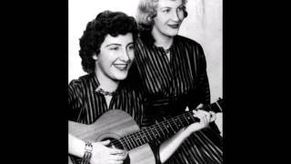 The Davis Sisters - Just When I Needed You (c.1952).