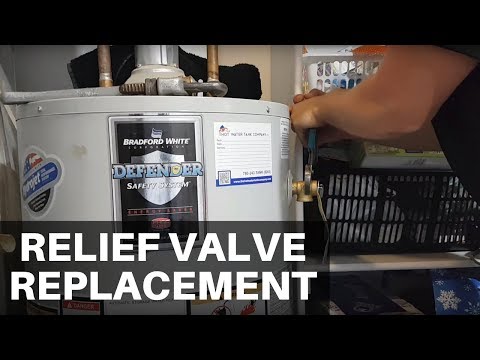 Temperature and Pressure Relief Valve Replacement on a Water Heater