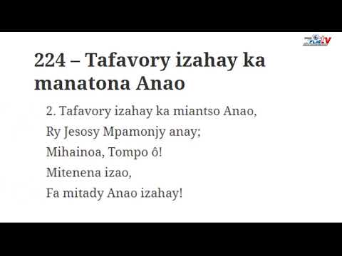 FFPM 224 – Tafavory izahay ka manatona Anao