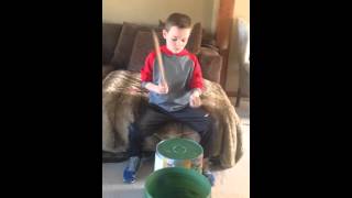 Cash Rockin the Bucket Drums- Bucket Street Kids