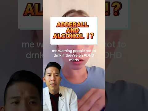 Mixing alcohol with Adderall!? 😬        #alcohol #adderall #adhd #mentalhealth #medicine