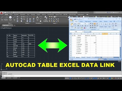 How To Link Excel Table To Autocad Autocad Table Data Link Autocad How To Link Excel Table To Autocad Autocad Table Data Link Autocad