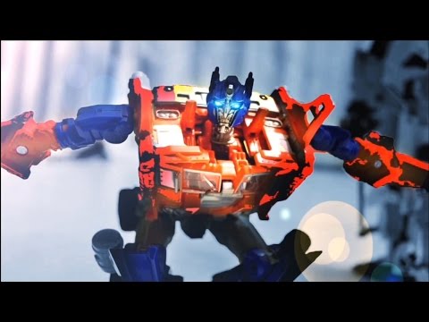 Transformers Stop motion - Prime VS Menasor 柯博文VS飛天虎