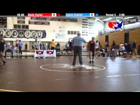 2012 Univ. WTT: 66 KG - Devin Carter (NRV) vs. James English (Penn State)