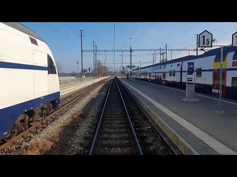 Führerstandsfahrt Pfäffikon SZ - Rapperswil über den Seedamm