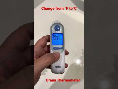 How to Change a Braun Thermometer from °F to °C (Fahrenheit to Celsius)