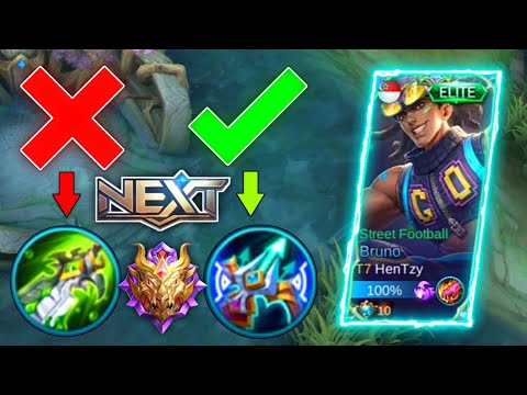 BRUNO BEST BUILD 2021 "TOO MUCH DAMAGE!" Top 1 Global Bruno Build | Bruno Gameplay | MLBB