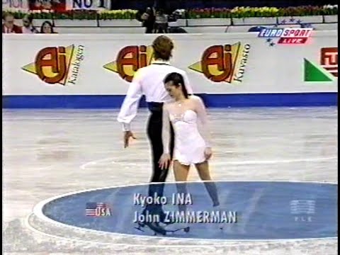 Kyoko Ina & John Zimmerman USA - 1999 World Figure Skating Championships Free Skate