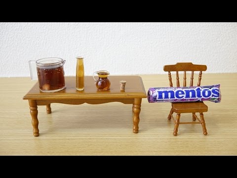 Mini coke and mentos ミニチュアコーラメントス