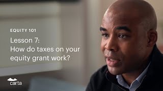 Equity grant taxes |  Equity 101 lesson 7