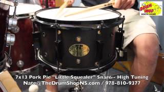 Video thumbnail for Pork Pie "Little Squealer" Snare 7x13 - The Drum Shop North Shore by Nate Morrison Drums