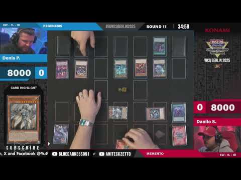 Yugioh EU WCQ Berlin 2025   Round 11   Denis P  REGENESIS VS  Danilo S  MEMENTO