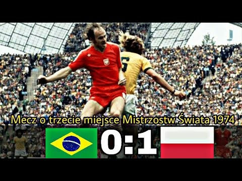 Polska 1:0 Brazylia - Mecz o trzecie miejsce Mistrzostw Świata 1974 - Skrót meczu