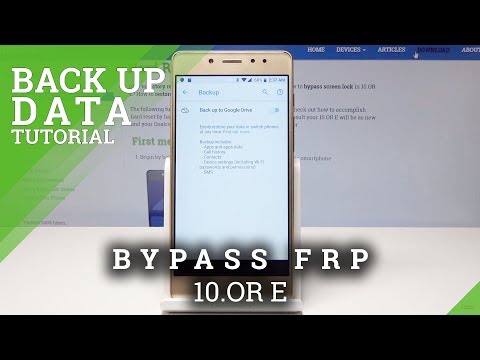 How to Backup Data in 10.OR E - Enable Google Backup