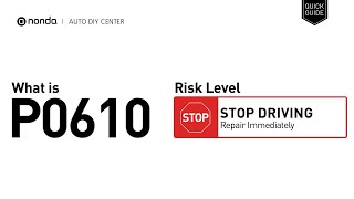 Código p0610 - pasos para reparar el error