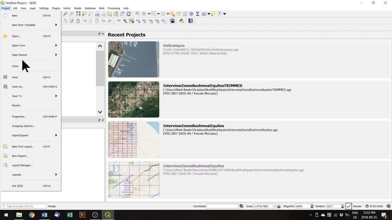 QGIS Basics - The QGIS environment