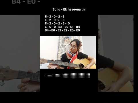 Guitar Chords for Ek Hasina thi (Guitar tabs) | Karz -  Easy guitar chords ek haseena thi | #guitar