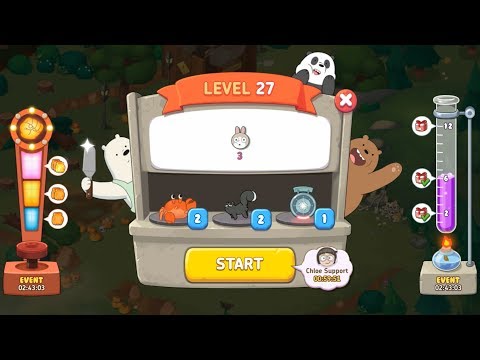 We Bare Bears Match3 Repairs Level 27 HD 1080p