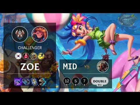 Zoe Mid vs Zed - KR Challenger Patch 10.10