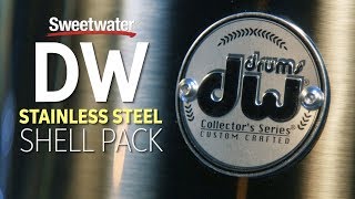 Video thumbnail for DW Collector's Series Stainless Steel Shell Pack Review by Sweetwater