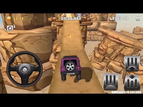 Mountain Climb 4x4: Impossible Stunts Jeep Wrangler All Colors Levels 1 to 78 - Android GamePlay HD