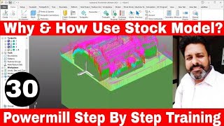 Why & How we use Stock Model In Powermill | Autodesk Powermill 2023 Stock Model in Cnc Programming