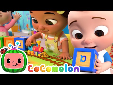 ABC Song with Building Blocks! | @CoComelon & Baby Songs | Moonbug Kids