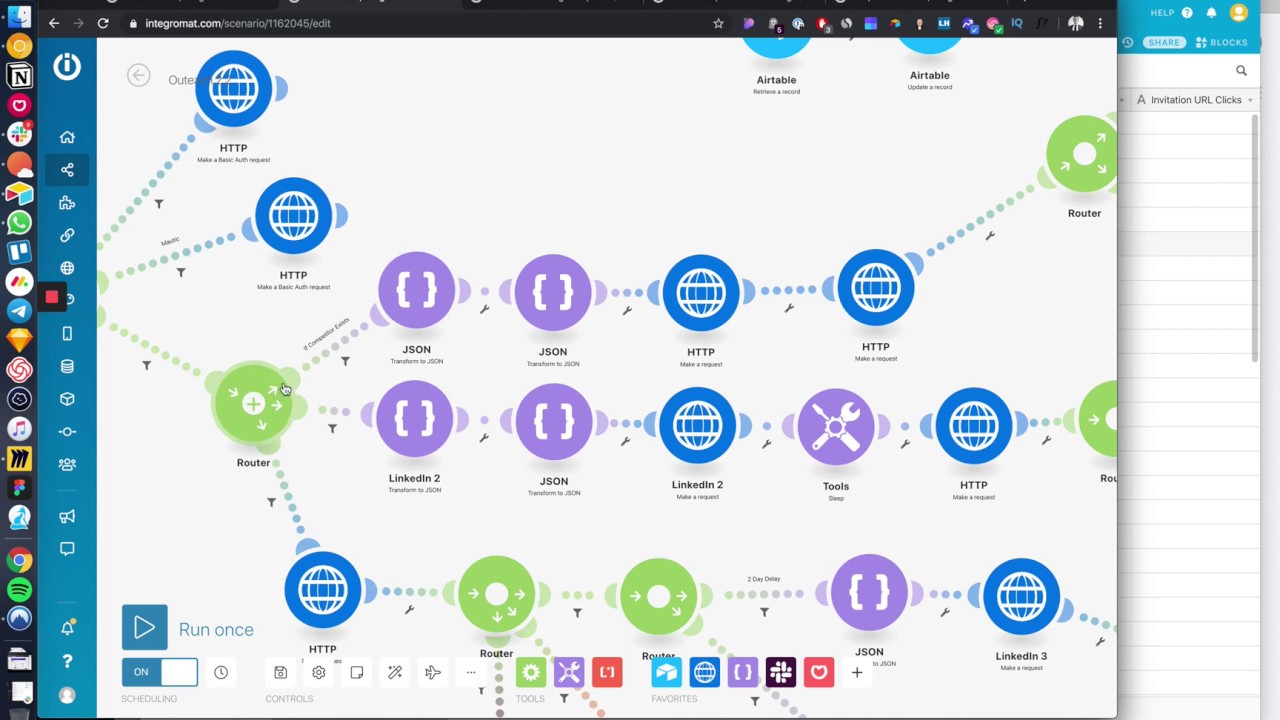 LinkedIn Automation Sequence with Personalisation and Email