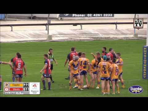 ICRL Round 2 - 1st Grade Highlights - Dapto v Wests
