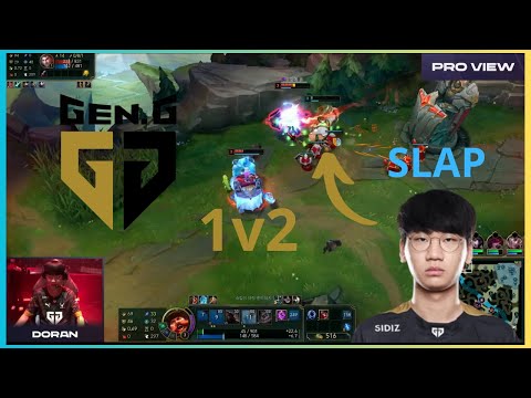 T1 Zeus got clap by Doran 1 vs 2 - T1 vs GEN | 2023 LCK Spring Grand Finals
