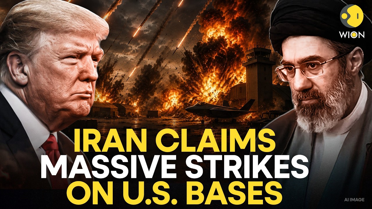 US-Iran War LIVE: Iran Hits Back? US Bases Targeted in Gulf Blast Claims | WION