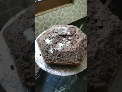 Black forest cake made by me and grand ma.....