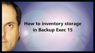 How to inventory storage in Backup Exec 15