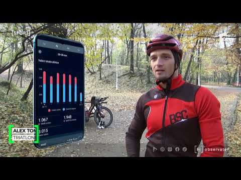 Alex Toma face senzaţie în cele mai dure curse de triatlon din lume şi e dependent de tehnologie.