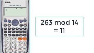 Calculate mod (the Remainder) using calculator with one step ! (991ES)
