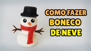 How to Make a SNOWMAN - Easy Tutorial Clay Plastil